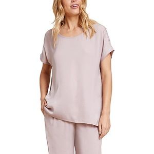 Barefoot Dreams Women's Washed Satin Tee & Cropped Pant Set Medium